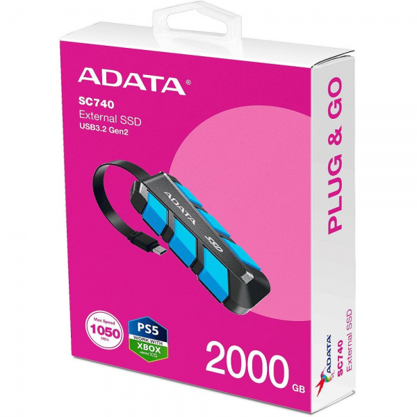 Твердотельный накопитель SSD ADATA 2TB SC740 SC740-2000G-CBU