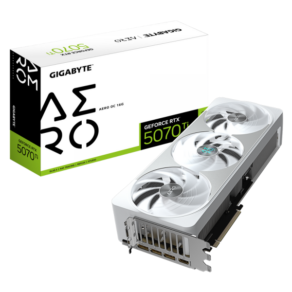 Видеокарта Gigabyte Bad Pack RTX5070Ti AERO OC 16GB GDDR7 256bit 3xDP HDMI 3FAN RTL