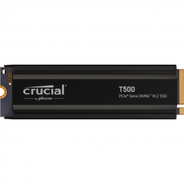 Твердотельный накопитель SSD Crucial T500 2TB PCIe Gen4 NVMe M.2 SSD with heatsink CT2000T500SSD5