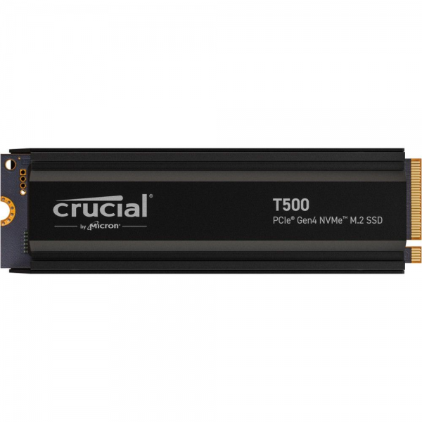 Твердотельный накопитель SSD Crucial T500 1TB PCIe Gen4 NVMe M.2 SSD with heatsink CT1000T500SSD5