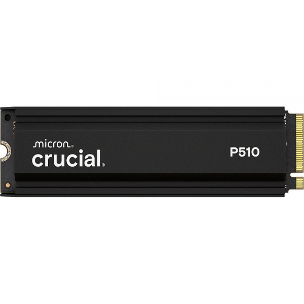 Твердотельный накопитель SSD Crucial P510 1TB PCIe Gen5 NVMe 2280 M.2 SSD with heatsink CT1000P510SSD5