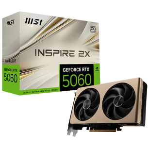 Видеокарта MSI RTX5060 INSPIRE 2X OC 8GB GDDR7 128bit 3xDP HDMI 2FAN RTL