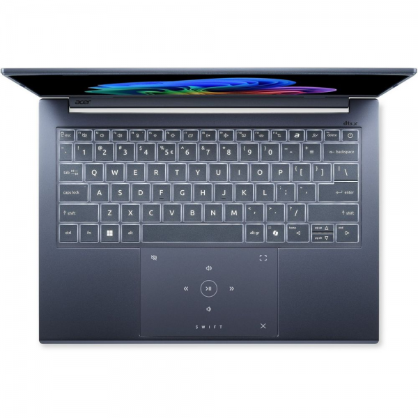 Ноутбук Acer Swift Go 14 AI SFG14-75-58NB Intel Core Ultra 5 226V/16Gb (soldered D5)/SSD1Tb/UMA/14"/OLED/WUXGA/1920x1200/60Hz/NoOS/Blue/1.24kg