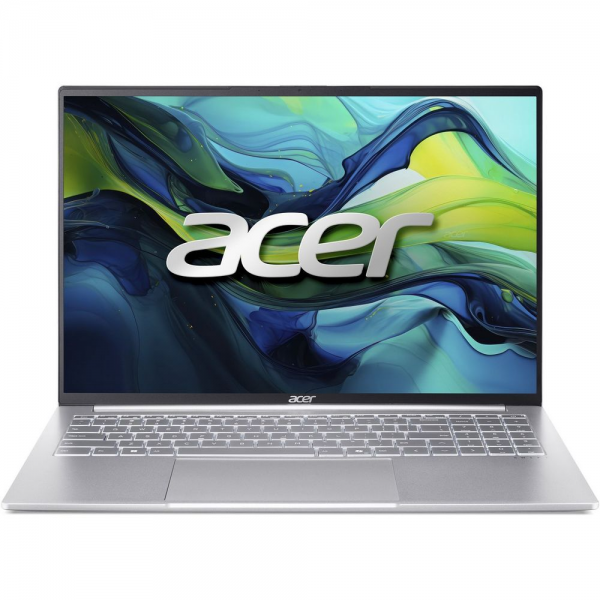 Ноутбук Acer Swift Lite 16 SFL16-51M-785G Intel Core Ultra 7 155U/16Gb (soldered D5)/SSD1Tb/UMA/16"/IPS/WUXGA/1920x1200/60Hz/NoOS/Silver/1.19kg