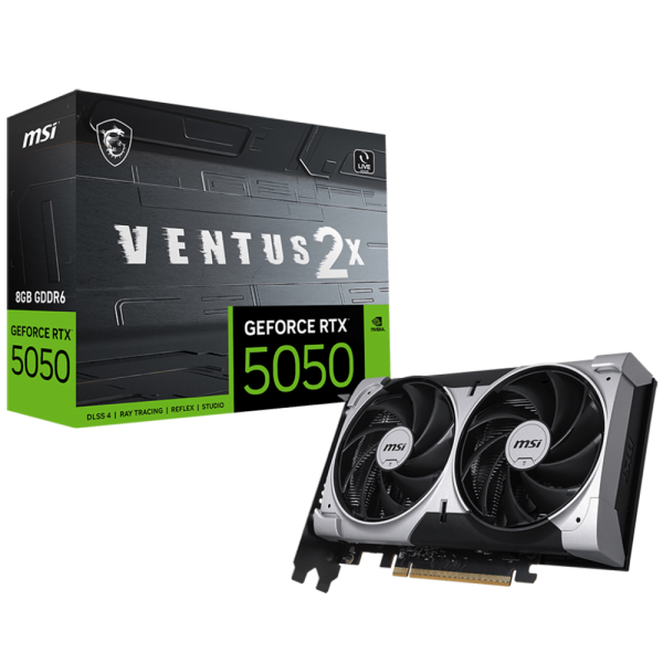 Видеокарта MSI RTX5050 VENTUS 2X 8GB GDDR6 128bit 3xDP HDMI 2FAN RTL