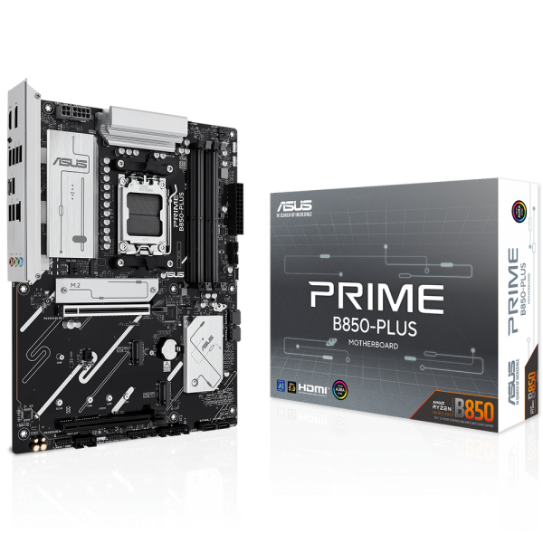 Материнская плата ASUS PRIME B850-PLUS AM5 ATX 4xDDR5 2xPCIEx16 3xM.2 USB-C DP HDMI 2.5GLAN