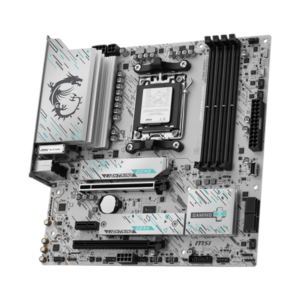 Материнская плата MSI B850M GAMING PLUS WIFI B850, AM5, 4*DDR5, 4*PCIEx16, 1*PCIEx1, 3*M.2, 3*TypeC, 1*USB3.2Gen2, 5*USB3.2Gen1, 8*USB2.0, 4*SATA3.0, 5G, DP, ATX, RTL