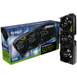 Видеокарта Palit RTX5070Ti GAMINGPRO-S 16GB GDDR7 256bit 3xDP HDMI 3FAN RTL
