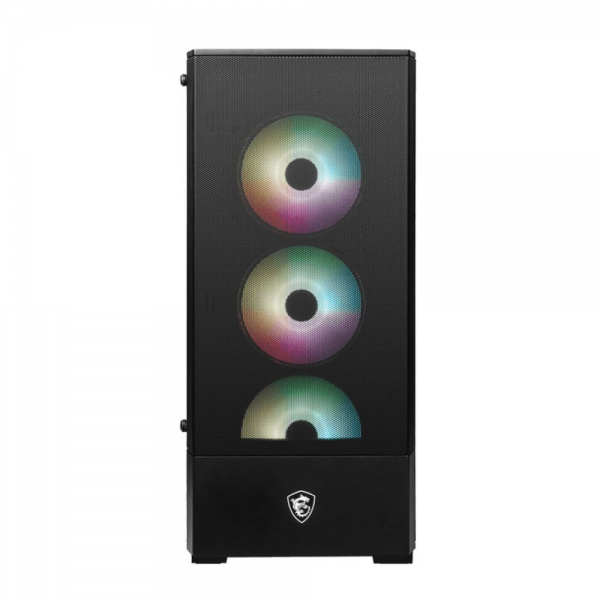 Корпус для ПК MSI Bad Pack MAG FORGE 112R Mid-Tower, ATX, 2xUSB 3.2, Audio I/O, 4x120mm ARGB Fan,6-ch Light controller metal MESH, Up to 330mm GPU, Tempered Glass (949679) Front bp