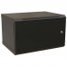 Шкаф Hyperline WRline WR-TW-0666-SR-RAL9004 настенный 19-дюймовый (19"), 6U, 367x600х600мм, цельнометаллическая дверь с замком, цвет черный (RAL9004) (разобранный)