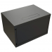 Шкаф Hyperline WRline WR-TW-0666-SR-RAL9004 настенный 19-дюймовый (19"), 6U, 367x600х600мм, цельнометаллическая дверь с замком, цвет черный (RAL9004) (разобранный)