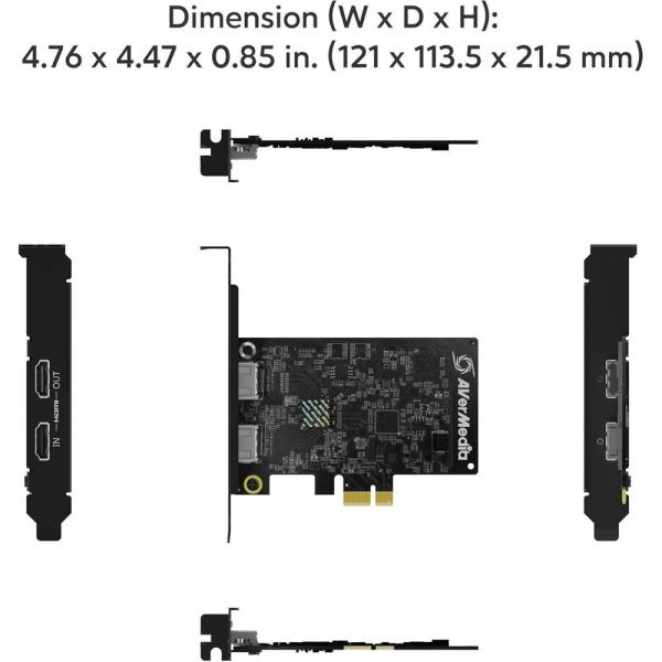 Плата видеозахвата внутренняя AVER Media Live Streamer ULTRA HD, GC571, RTL
