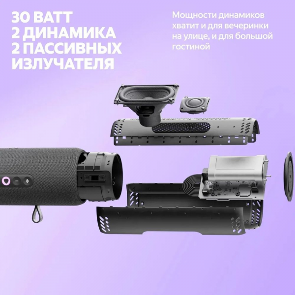 Портативная умная колонка Яндекс Станция Стрит с Алисой, 30 Вт,YNDX-00030GRN , зелёный