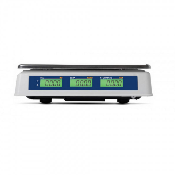 Торговые настольные весы M-ER 223 AC-15.2 "Mary" LCD, белые, 15кг. (3621)
