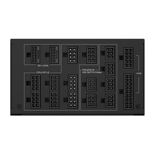 Блок питания ПК Gigabyte UD1600PM PG5 AI TOP 1600W, 80Plus, Platinum, Полностью модульный, PCIe Gen 5.0, ATX 3.1 compatible