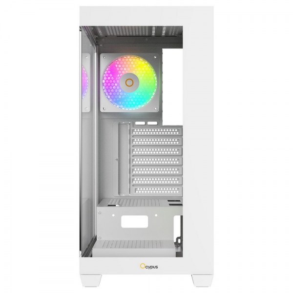 Корпус для ПК Case Ocypus Gamma C72 WH ARGB ATX / win / white / 4 ARGB fans / no PSU / Tempered Glass