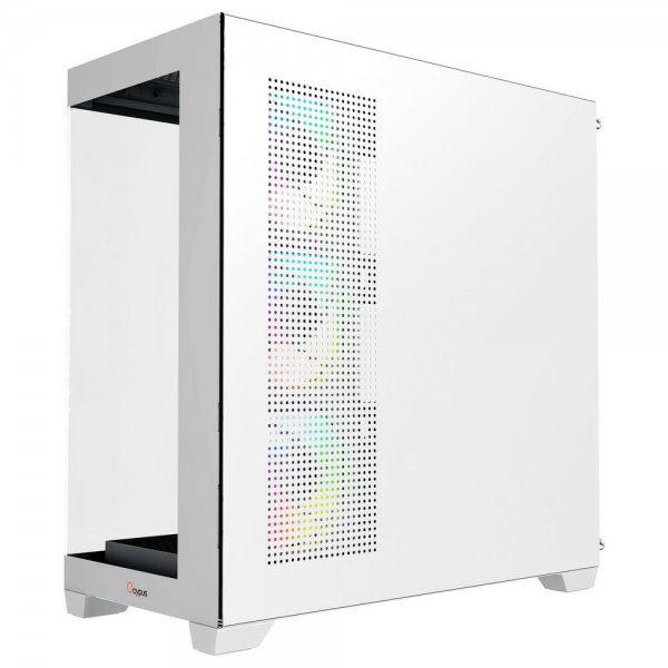 Корпус для ПК Case Ocypus Gamma C72 WH ARGB ATX / win / white / 4 ARGB fans / no PSU / Tempered Glass