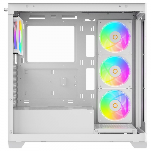Корпус для ПК Case Ocypus Gamma C72 WH ARGB ATX / win / white / 4 ARGB fans / no PSU / Tempered Glass