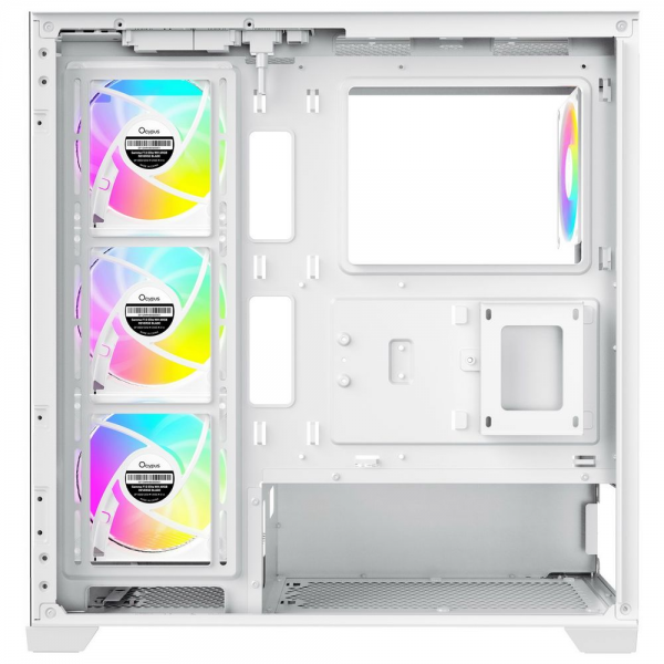 Корпус для ПК Case Ocypus Gamma C72 WH ARGB ATX / win / white / 4 ARGB fans / no PSU / Tempered Glass