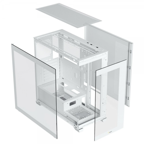 Корпус для ПК Case Ocypus Gamma C72 WH ARGB ATX / win / white / 4 ARGB fans / no PSU / Tempered Glass
