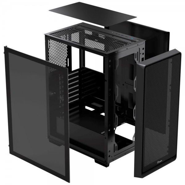 Корпус для ПК Case Ocypus Gamma C60 BK ATX / win / black / no PSU / Tempered Glass