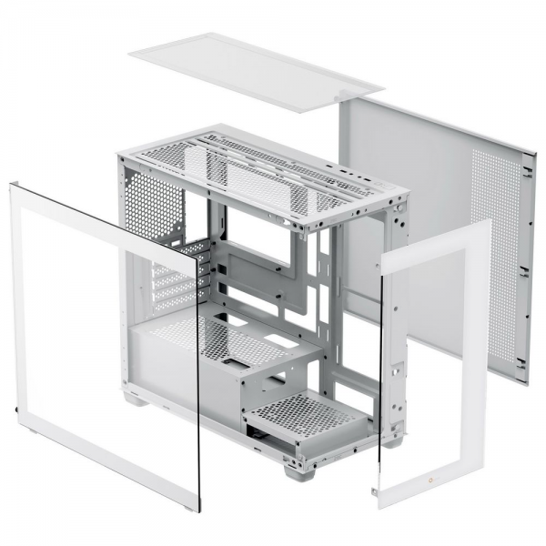 Корпус для ПК Case Ocypus Gamma C52 WH mATX / win / white / no PSU / Tempered Glass