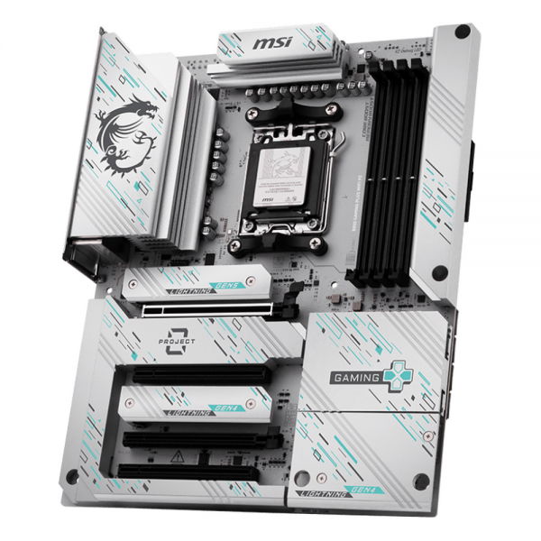 Материнская плата MSI B850 GAMING PLUS WIFI PZ B850, AM5, 4*DDR5, 4*PCIEx16, 3*M.2, 3*TypeC, 1*USB3.2Gen2, 5*USB3.2Gen1, 8*USB2.0, 4*SATA3.0, 5G, DP, ATX, RTL