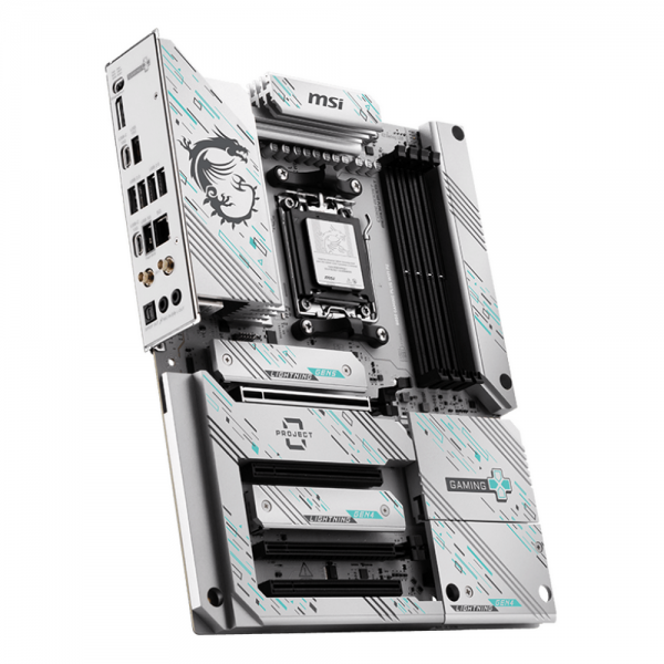 Материнская плата MSI B850 GAMING PLUS WIFI PZ B850, AM5, 4*DDR5, 4*PCIEx16, 3*M.2, 3*TypeC, 1*USB3.2Gen2, 5*USB3.2Gen1, 8*USB2.0, 4*SATA3.0, 5G, DP, ATX, RTL