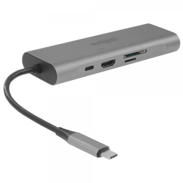 Концентратор Dahua 8-in-1 Docking station 8 in 1 USB 3.1 Type-C to USB 3.0 + HDMI + RJ45 + SD/TF + PD Docking Station