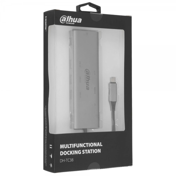 Концентратор Dahua 8-in-1 Docking station 8 in 1 USB 3.1 Type-C to USB 3.0 + HDMI + RJ45 + SD/TF + PD Docking Station