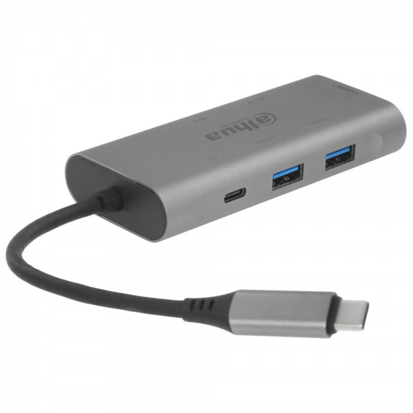 Концентратор Dahua 7-in-1 Docking station 7 in 1 USB 3.1 Type-C to USB 3.0 + HDMI + SD/TF + PD Docking Station