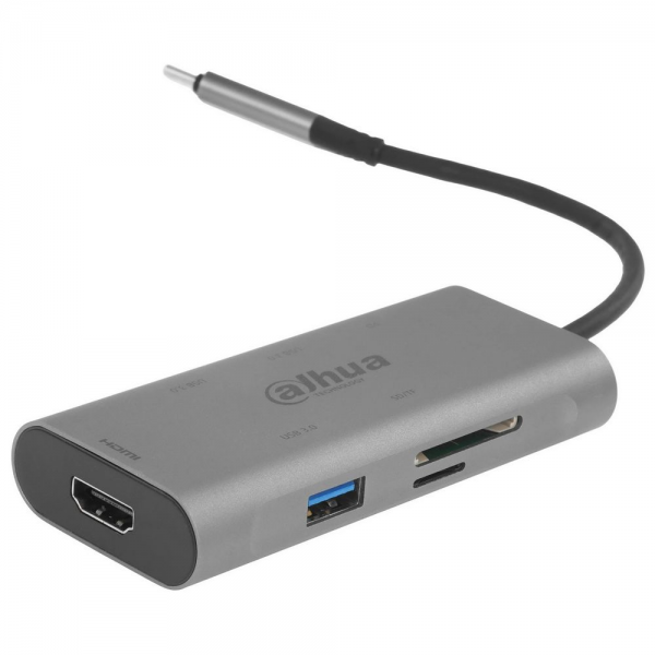Концентратор Dahua 7-in-1 Docking station 7 in 1 USB 3.1 Type-C to USB 3.0 + HDMI + SD/TF + PD Docking Station
