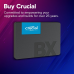 Твердотельный накопитель SSD Crucial 2.5" 4000GB BX500 Client SSD CT4000BX500SSD1 7mm, SATA3, 3D TLC, R/W 560/510MB/s, IOPs 95 TBW 1000, DWPD 0.23