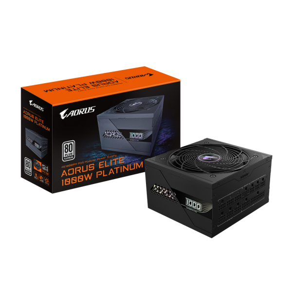 Блок питания ПК Gigabyte AE1000PM PG5 1000W, 80Plus, Platinum, Полностью модульный, PCIe Gen 5.1, ATX 3.0 compatible