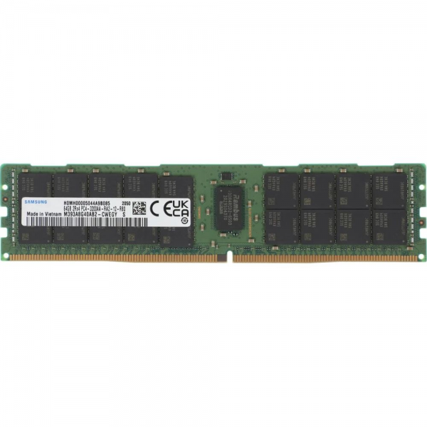 Модуль памяти 64GB Samsung DDR4 M393A8G40AB2-CWE PULL 3200MHz 2Rx4 RDIMM Registred ECC