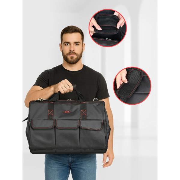Сумка для инструментов Deli DL430906 "Black Edition"