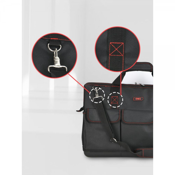 Сумка для инструментов Deli DL430906 "Black Edition"