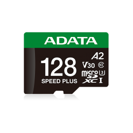 Карта памяти  microSDXC 128GB ADATA Speed Plus UHS-I U3/V30/A2, up to 180/160 MB/s, Durable (Water-/Shock-/X-Ray-Proof)