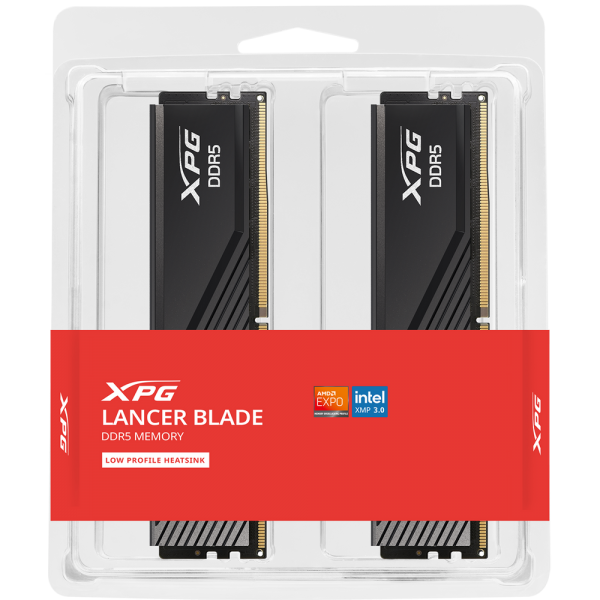 Модуль памяти ADATA 16GB DDR5 5600 DIMM XPG Lancer Blade Black RGB CL 46, Intel XMP 3.0 / AMD EXPO