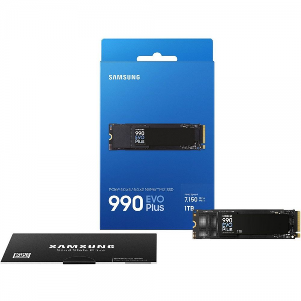 Твердотельный накопитель SSD Samsung M.2 2280 1 TB 990 EVO PLUS PCIe 4.0 x 4 / 5.0 x 2 NVMe