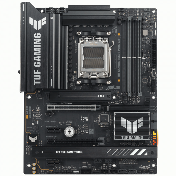 Материнская плата ASUS TUF GAMING B650E-PLUS WIFI AM5 ATX 4xDDR5 2xPCIEx16 2xPCIEx1 3xM.2 USB-C DP HDMI 2.5GLAN Wi-Fi 6E
