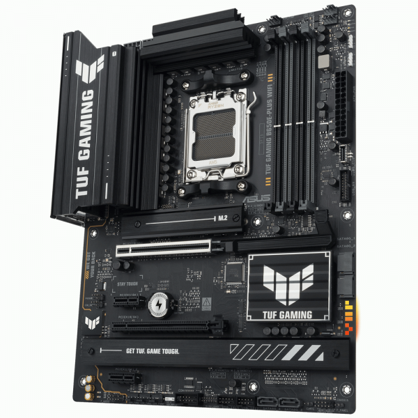 Материнская плата ASUS TUF GAMING B650E-PLUS WIFI AM5 ATX 4xDDR5 2xPCIEx16 2xPCIEx1 3xM.2 USB-C DP HDMI 2.5GLAN Wi-Fi 6E