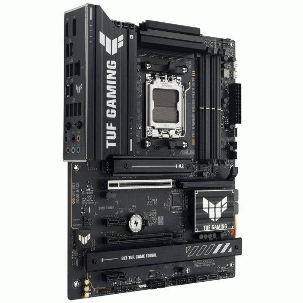 Материнская плата ASUS TUF GAMING B650E-PLUS WIFI AM5 ATX 4xDDR5 2xPCIEx16 2xPCIEx1 3xM.2 USB-C DP HDMI 2.5GLAN Wi-Fi 6E