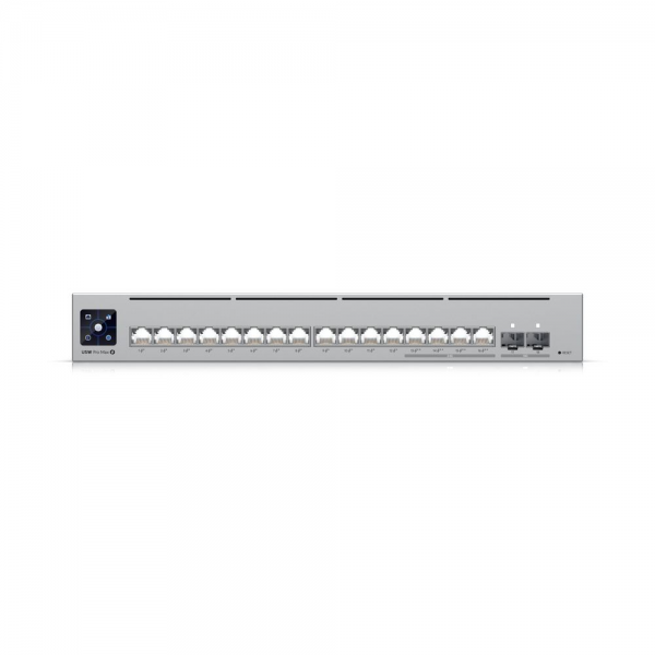 Коммутатор Ubiquiti BadPack UniFi Switch Pro Max 16 PoE PoE-коммутатор в стойку, 4х 2.5G RJ45, 12х 1G RJ45, 2х 10G SFP+, раздача 180 Вт bp