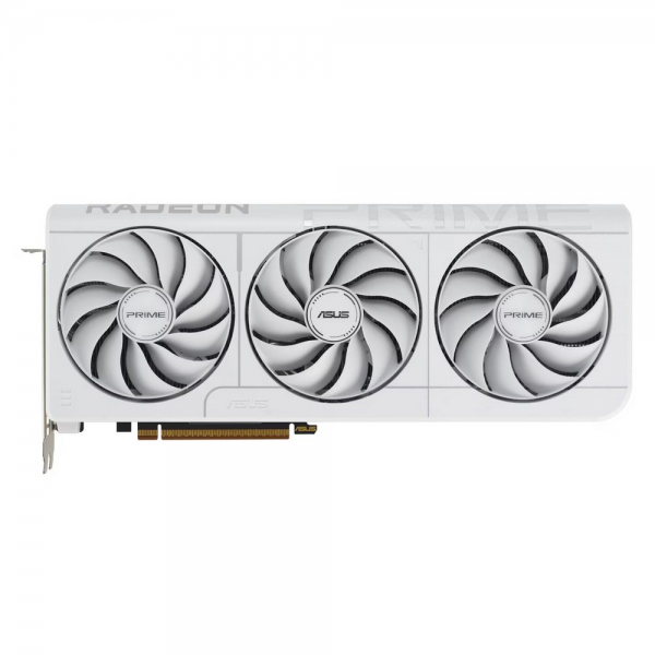 Видеокарта ASUS RX9070XT PRIME WHITE OC 16GB GDDR6 256bit 3xDP HDMI 3FAN RTL (PRIME-RX9070XT-O16G-WHITE)