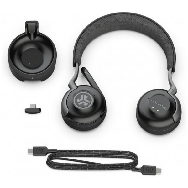 Беспроводная гарнитура Jlab Epic Work ANCWireless Duo with Stand,Link USB- C (PN:HBEPICWORKRBLK63)