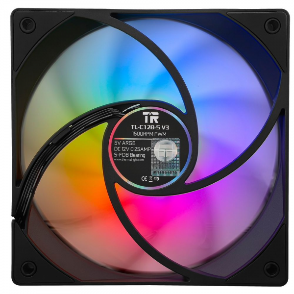 Вентилятор для процессора Thermalright Fan TL-C12B-S V3 X3 ARGB 120mm/ 3 pack/ PWM/ S-FDB Bearing