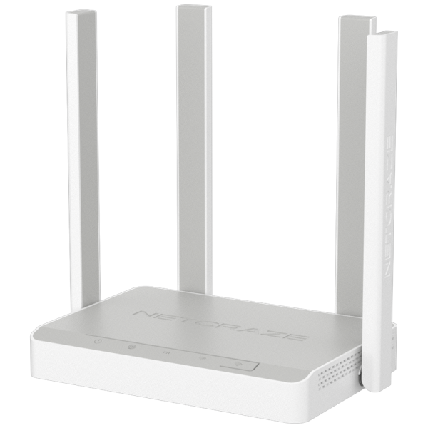 Маршрутизатор (Keenetic) Netcraze Viva (NC-1913) Гигабитный интернет-центр с Mesh Wi-Fi 5 AC1200, 4-портовым Smart-коммутатором и многофункциональным портом USB