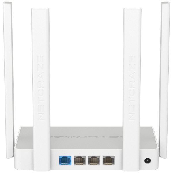 Маршрутизатор (Keenetic) Netcraze Viva (NC-1913) Гигабитный интернет-центр с Mesh Wi-Fi 5 AC1200, 4-портовым Smart-коммутатором и многофункциональным портом USB