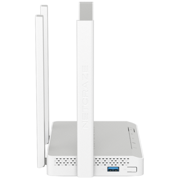 Маршрутизатор (Keenetic) Netcraze Viva (NC-1913) Гигабитный интернет-центр с Mesh Wi-Fi 5 AC1200, 4-портовым Smart-коммутатором и многофункциональным портом USB